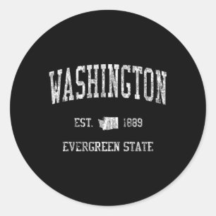 Adesivo Redondo Washington Sports