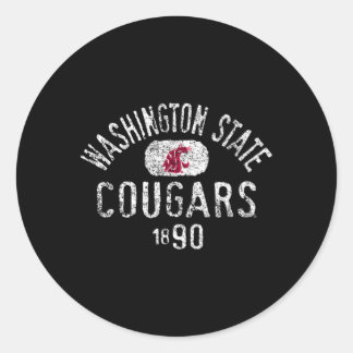 Adesivo Redondo Washington State Cougars 1890
