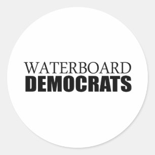 Adesivo Redondo Waterboard Democratas