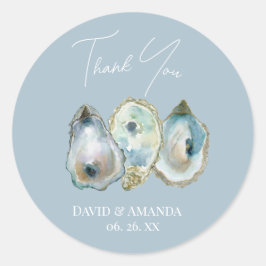 Adesivo Redondo Watercolor Oyster 