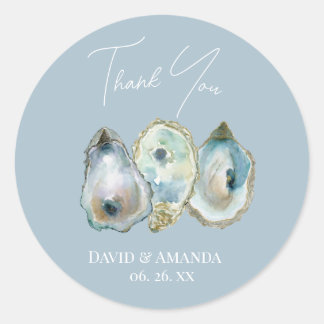 Adesivo Redondo Watercolor Oyster 
