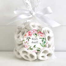 Watercolor Peony Magnolia Pink Weding