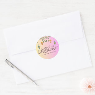 Adesivo Redondo Watercolor Ramadan Kareem Sticker