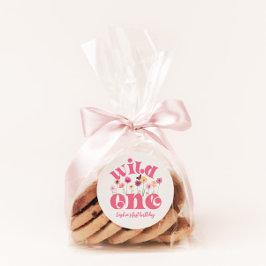 Adesivo Redondo Watercolor Wildflower Obrigado Sticker