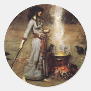 Adesivo Redondo Waterhouse A Placa De Círculo Mágico