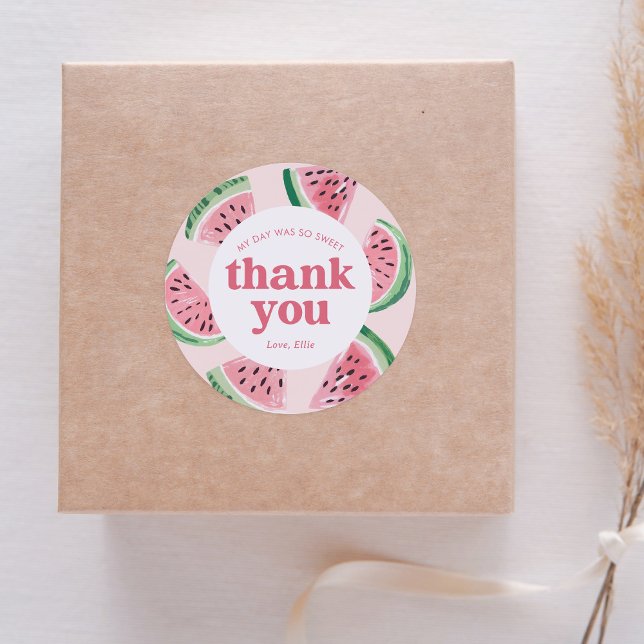 Adesivo Redondo Watermelon Birthday (Criador carregado)