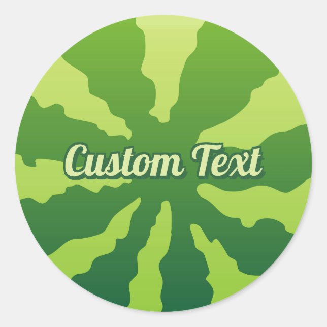 Adesivo Redondo Watermelon Rind (Frente)