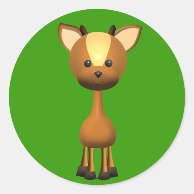 Adesivo Redondo Wayne Deer (Frente)