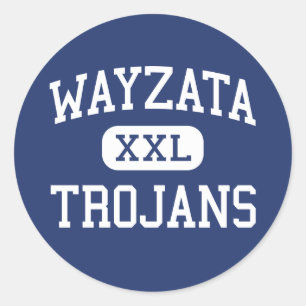 Adesivo Redondo Wayzata - Trojan - alto - Minneapolis Minnesota