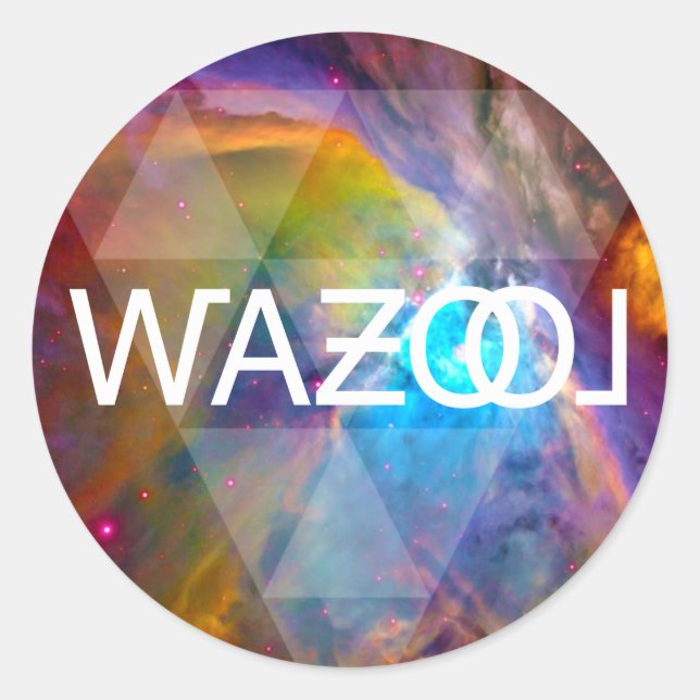 Adesivo Redondo Wazool Sticker (Frente)