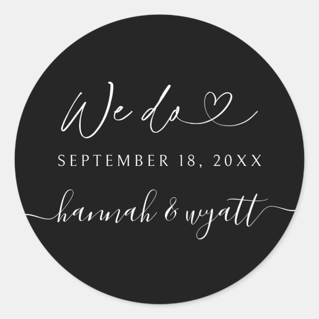 Adesivo Redondo We Do Boho Wedding Label Invitation Envelope Seals (Frente)