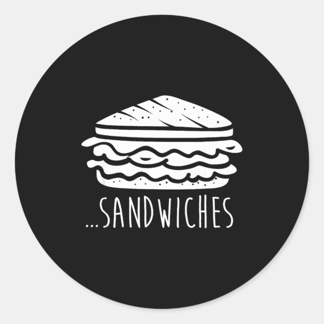 Adesivo Redondo We Finish Each Other's Sandwiches Funny Matching  (Frente)