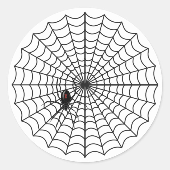 Adesivo Redondo Web Stickers Halloween Spider (Frente)