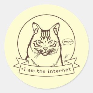 Adesivo Redondo WebCat