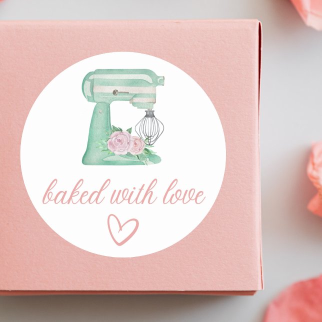 Adesivo Redondo Wedding Cake Business Thank you Sticker (Criador carregado)