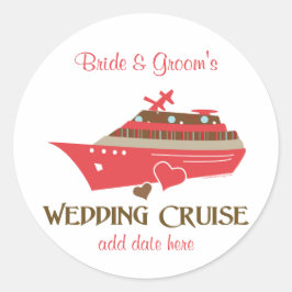 Adesivo Redondo Wedding Cruise