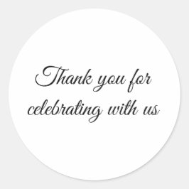 Adesivo Redondo Wedding favour sticker