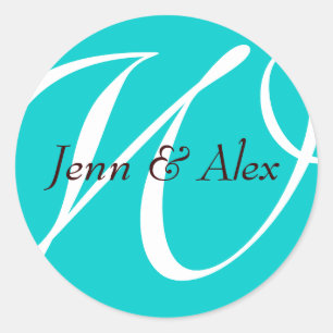 Adesivo Redondo Wedding Stickers  C1