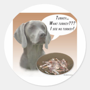 Adesivo Redondo Weimaraner Turquia