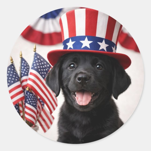 Adesivo Redondo Welcome New U.S. Citizen Patriotic  Round Sticker  (Frente)