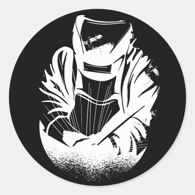 Adesivo Redondo Welder Husband (Frente)