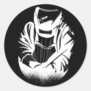 Adesivo Redondo Welder Husband