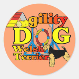 Adesivo Redondo Welsh_Terrier_Agilidade