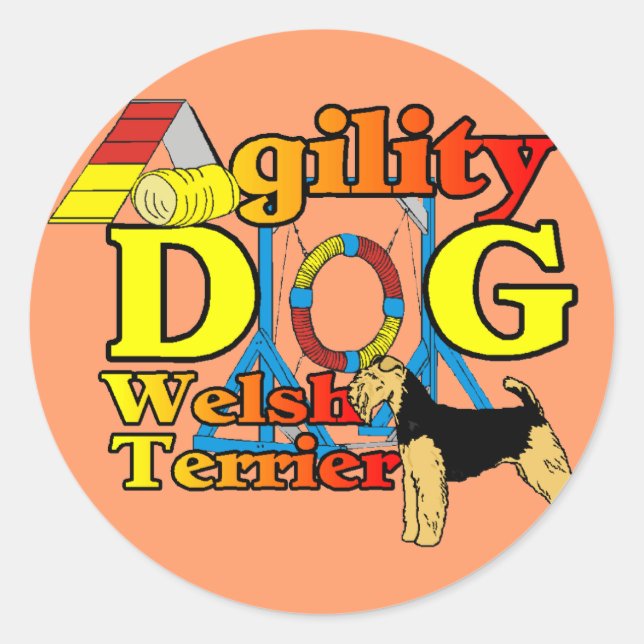 Adesivo Redondo Welsh_Terrier_Agilidade (Frente)