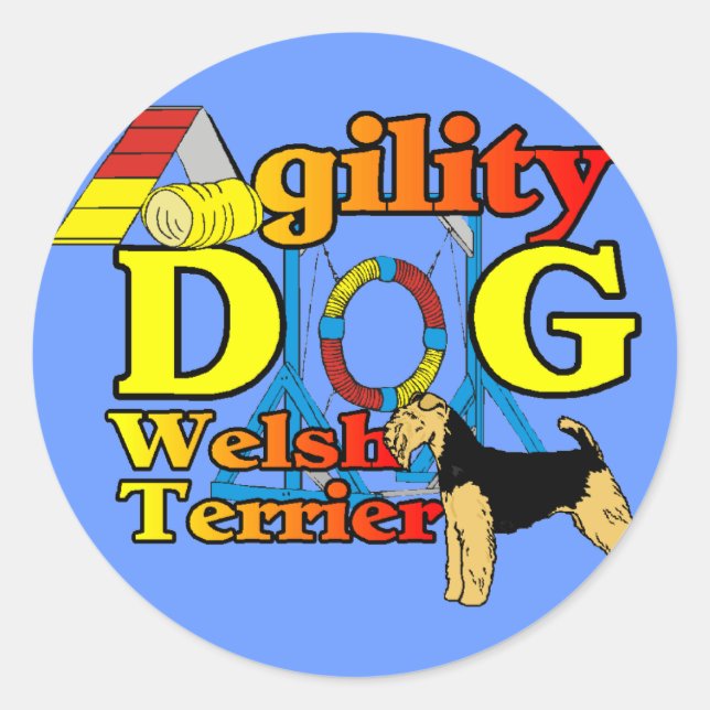 Adesivo Redondo Welsh_Terrier_Agilidade (Frente)