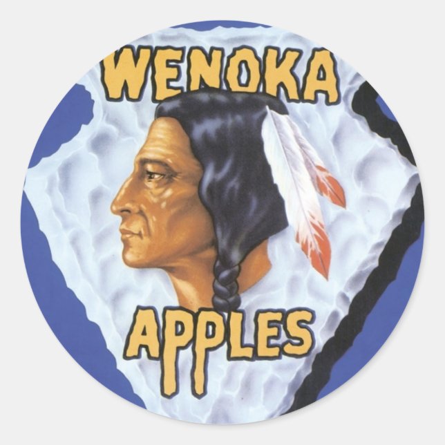 Adesivo Redondo Wenoka Apple (Frente)