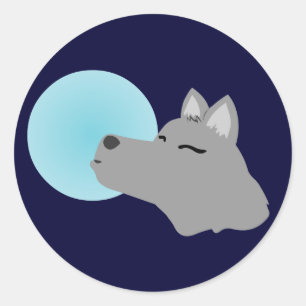 Adesivo Redondo Werewolf Moon