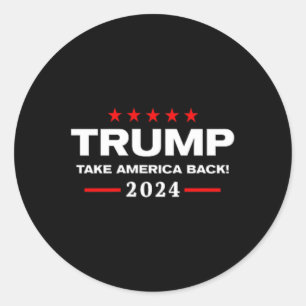 Adesivo Redondo Western Trump Cowboy Que Você Perdeu Trump 2024 Us