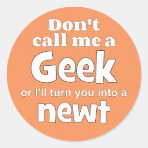 Adesivo Redondo Wf do newt do geek