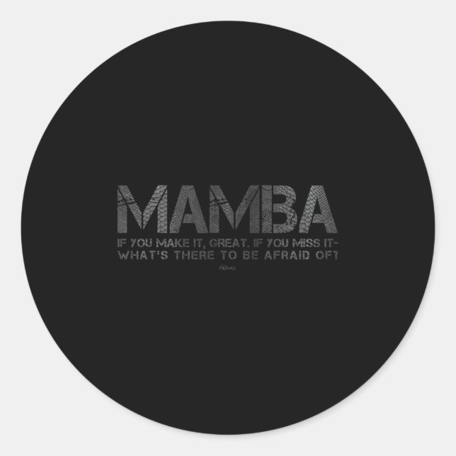 Adesivo Redondo What's There To Be Afraid Of_ Basketball Court Mot (Frente)