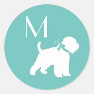 Adesivo Redondo Wheaten Terrier Dog Puppy