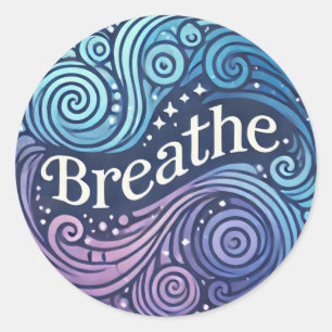 Adesivo Redondo Whimsical Breathe