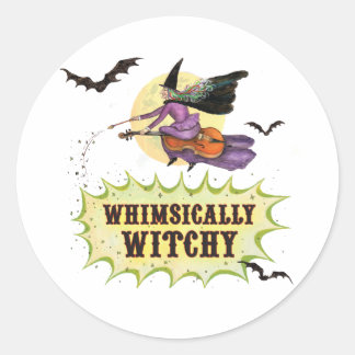 Adesivo Redondo Whimsically Witchy Sticker