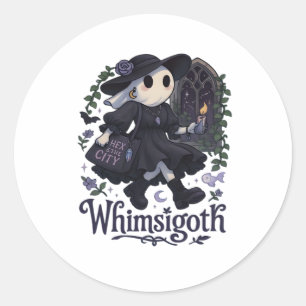 Adesivo Redondo Whimsigoth Com Clássico Urbano – Magia Urbana Enco