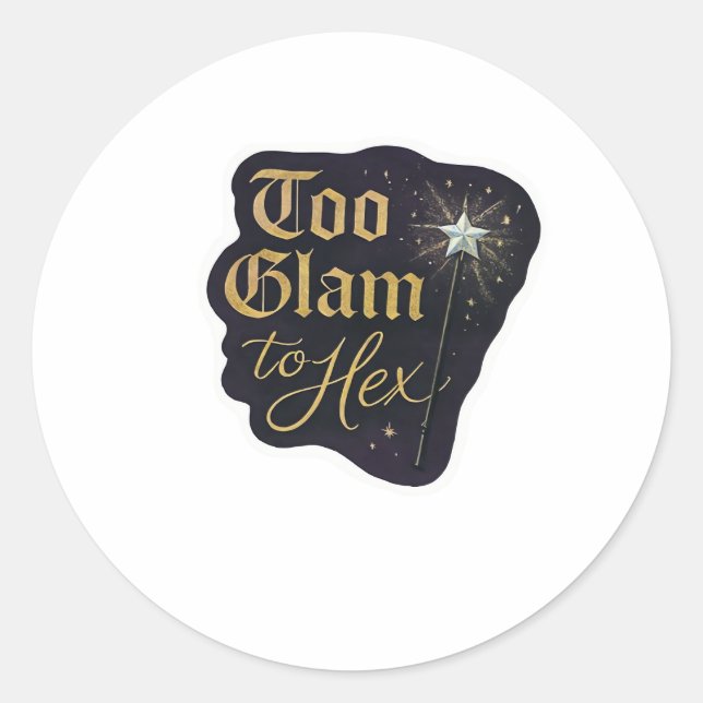 Adesivo Redondo Whimsigoth Fantasy Mystical Forests, Luas e Magia (Frente)