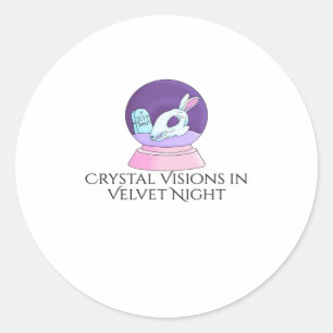 Adesivo Redondo Whimsigoth Ink – Florestas Místicas, Luas & Magia 