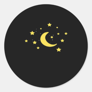 Adesivo Redondo Whimsigoth Night Sky Sun Moon Witchy
