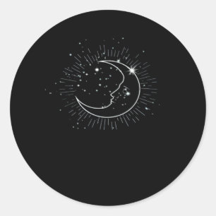 Adesivo Redondo Whimsigoth Starry Night Won Witchy Classic