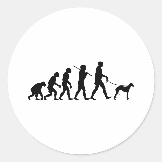 Adesivo Redondo Whippet (Frente)