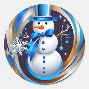 Adesivo Redondo Whirl de inverno