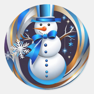 Adesivo Redondo Whirl de inverno