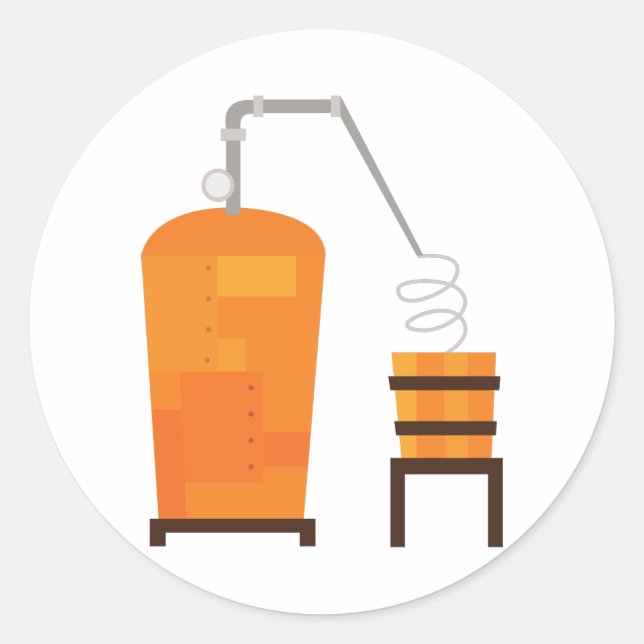 Adesivo Redondo Whiskey ainda (Frente)