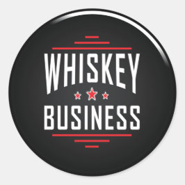 Adesivo Redondo Whiskey Business Classic Round Sticker