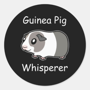 Adesivo Redondo Whisperer de Suíno-guineense