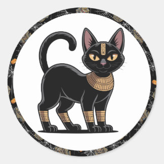 Adesivo Redondo 🤍 White Pharaoh Mummy Stickers 🎃 👑