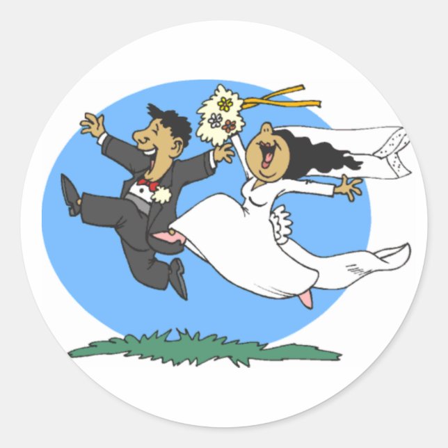 Adesivo Redondo Whoo Hoo Wedding Sticker (Frente)